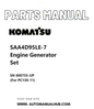 Komatsu SAA4D95LE-7 Engine Generator Set Parts Manual SN 800755-UP (For PC130-11) PDF