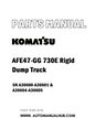 Komatsu AFE47-GG 730E Rigid Dump Truck Parts Manual SN A30600-A30601 & A30604-A30605 - PDF 
