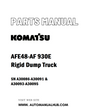 Komatsu AFE48-AF 930E Rigid Dump Truck Parts Manual SN A30086-A30091 & A30093-A30095 - PDF