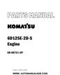Komatsu 6D125E-2D-5 Engine Parts Manual SN 60721-UP - PDF