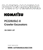 Komatsu PC228USLC-8 Crawler Excavators Parts Manual SN 50001-UP PDF