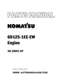 Komatsu 6D125-1EE-EW Engine Parts Manual SN 10001-UP - PDF