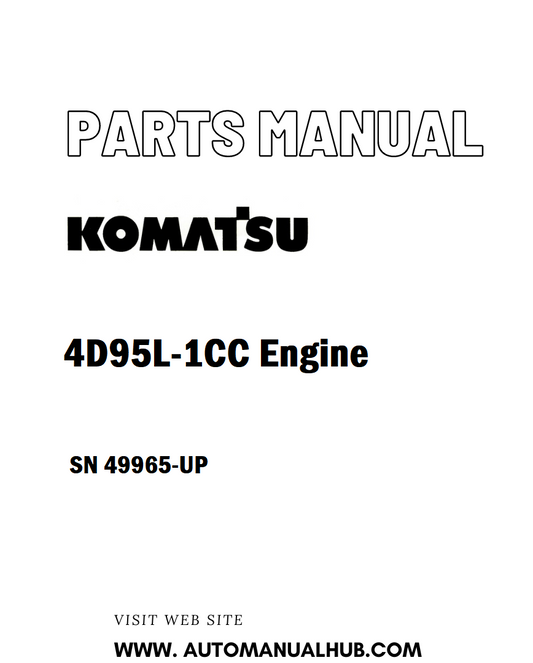 Komatsu 4D95L-1CC Engine Parts Manual SN 49965-UP - PDF