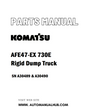 Komatsu AFE47-EX 730E Rigid Dump Truck Parts Manual SN A30489 & A30490 - PDF 