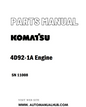 Komatsu 4D92-1A Engine Parts Manual SN 11008 - PDF