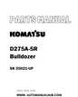 Komatsu D275A-5R Bulldozer Parts Manual SN 35021-UP - PDF