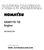 Komatsu SA6D110-1Q Engine Parts Manual SN 54352-UP PDF