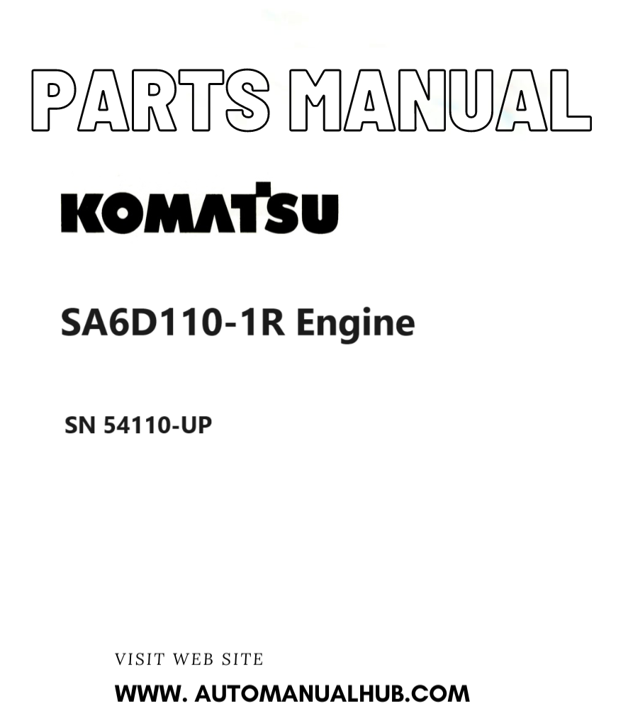 Komatsu SA6D110-1R Engine Parts Manual SN 54110-UP PDF