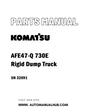 Komatsu AFE47-Q 730E Rigid Dump Truck Parts Manual SN 32691 - PDF 