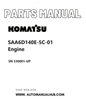Komatsu SAA6D140E-5C-01 Engine Parts Manual SN 530001-UP PDF