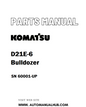 Komatsu D21E-6 Bulldozer Parts Manual SN 60001-UP - PDF
