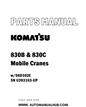 Komatsu 830B & 830C Mobile Cranes Parts Manual w/S6D102E SN U203163-UP - PDF 