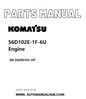 Komatsu S6D102E-1F-6U Engine Parts Manual SN 26200163-UP PDF
