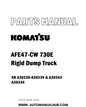 Komatsu AFE47-CW 730E Rigid Dump Truck Parts Manual SN A30338-A30339 & A30343-A30344 - PDF
