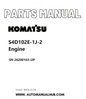 Komatsu S4D102E-1J-2 Engine Parts Manual SN 26200163-UP PDF