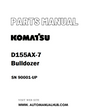 Komatsu D155AX-7 Bulldozer Part Manual SN 90001-UP - PDF