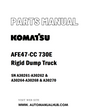 Komatsu AFE47-CC 730E Rigid Dump Truck Parts Manual SN A30261-A30262 & A30264-A30268 & A30270 - PDF 