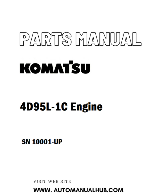 Komatsu 4D95L-1C Engine Parts Manual SN 10001-UP - PDF
