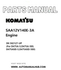 Komatsu SAA12V140E-3A Engine Parts Manual SN 502127-UP (For D475A-5,D475A-5E0,D475ASD-5,D475ASD-5E0) PDF