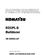 Komatsu D21PL-6 Bulldozer Parts Manual SN 60001-UP - PDF