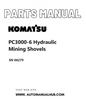 Komatsu PC3000-6 Hydraulic Mining Shovels Parts Manual SN 06279 PDF