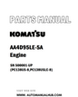 Komatsu AA4D95LE-5A Engine Parts Manual SN 500001-UP (For PC138US-8,PC138USLC-8) - PDF