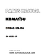 Komatsu 3D84E-5N-BA Engine Parts Manual SN 00101-UP - PDF