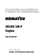 Komatsu 6D105-1M-P Engine Parts Manual SN 15149-UP - PDF