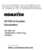 Komatsu PC750-6 Crawler Excavators Parts Manual SN 10001-UP (SAA6D140E-3 (TIER 2) Eng. Installed) PDF
