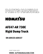Komatsu AFE47-AR 730E Rigid Dump Truck Parts Manual SN A30133-A30137 - PDF