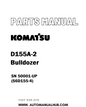 Komatsu D155A-2 Bulldozer Parts Manual SN 50001-UP (S6D155-4) - PDF