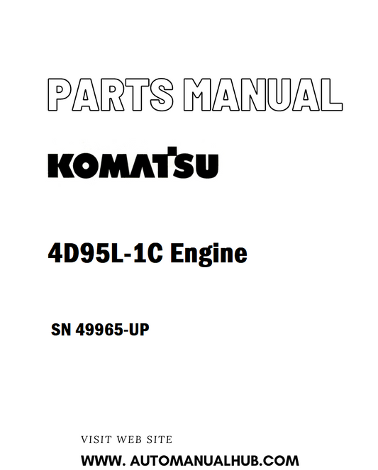 Komatsu 4D95L-1C Engine Parts Manual SN 49965-UP - PDF