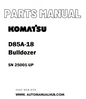 Komatsu D85A-18 Bulldozer Parts Manual SN 25001-UP - PDF