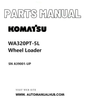 Komatsu WA320PT-5L Wheel Loader Parts Manual SN A39001-UP PDF