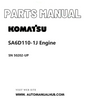 Komatsu SA6D110-1J Engine Parts Manual SN 50202-UP PDF