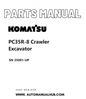 Komatsu PC35R-8 Crawler Excavator Parts Manual SN 35001-UP PDF