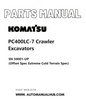 Komatsu PC400LC-7 Crawler Excavators Parts Manual SN 50001-UP (Offset Spec Extreme Cold Terrain Spec) PDF