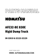 Komatsu AFE32-BE 830E Rigid Dump Truck Parts Manual SN 32019 & 32123-32129 - PDF 