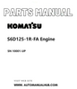 Komatsu S6D125-1R-FA Engine Parts Manual SN 10001-UP PDF