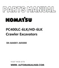Komatsu PC400LC-6LK/HD-6LK Crawler Excavators Parts Manual SN A84001-A85000 PDF