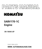 Komatsu SABV170-1C Engine Parts Manual SN 10040-UP PDF