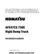 Komatsu AFE47CS 730E Rigid Dump Truck Parts Manual SN A30328 & A30329 - PDF 