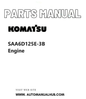 Komatsu SAA6D125E-3B Engine Parts Manual PDF