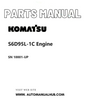 Komatsu S6D95L-1C Engine Parts Manual SN 10001-UP PDF
