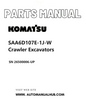 Komatsu SAA6D107E-1J-W Crawler Excavators Parts Manual SN 26500006-UP PDF