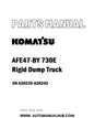 Komatsu AFE47-BY 730E Rigid Dump Truck Parts Manual SN A30239-A30242 - PDF