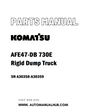 Komatsu AFE47-DB 730E Rigid Dump Truck Parts Manual SN A30358-A30359 - PDF