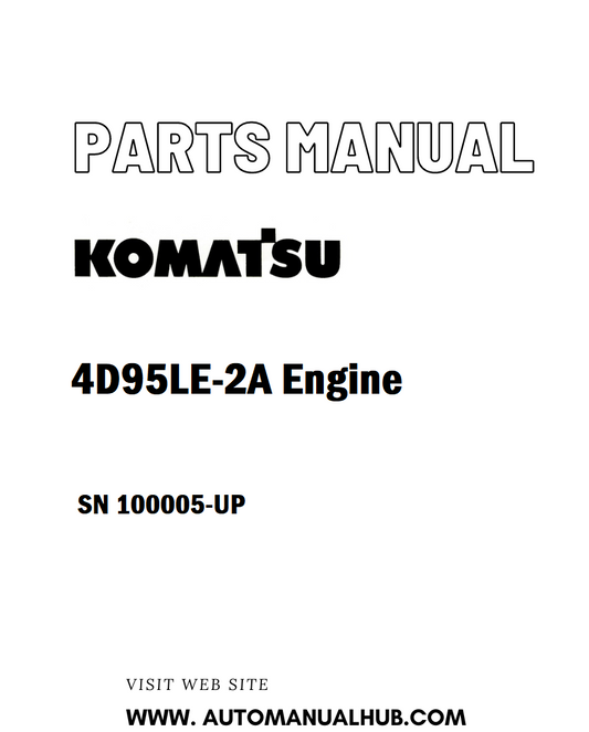 Komatsu 4D95LE-2A Engine Parts Manual SN 100005-UP - PDF