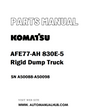 Komatsu AFE77-AH 830E-5 Rigid Dump Truck Parts Manual SN A50088-A50098 - PDF 