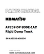 Komatsu AFE57-DP 830E-1AC Rigid Dump Truck Parts Manual SN A30533-A30534 - PDF 